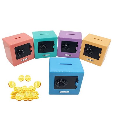 Safe Box Shape Plastic Coin Banks